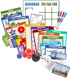 Combination Game and Activity Kit - For Healthy Elderly to Moderate Cognitive Impairment